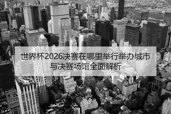 世界杯2026决赛在哪里举行举办城市与决赛场馆全面解析